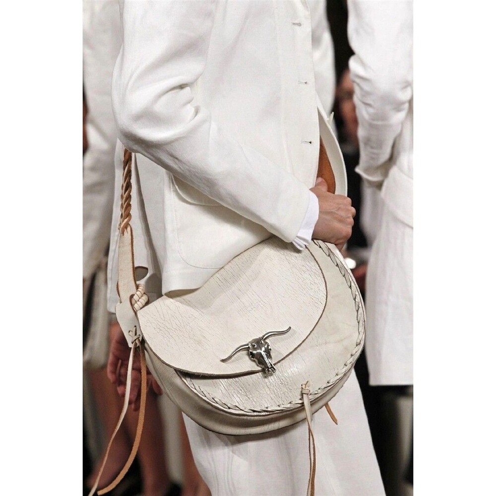 Rare Ralph Lauren Steer Head Leather Crossbody Bag – 2011 Runway Collection